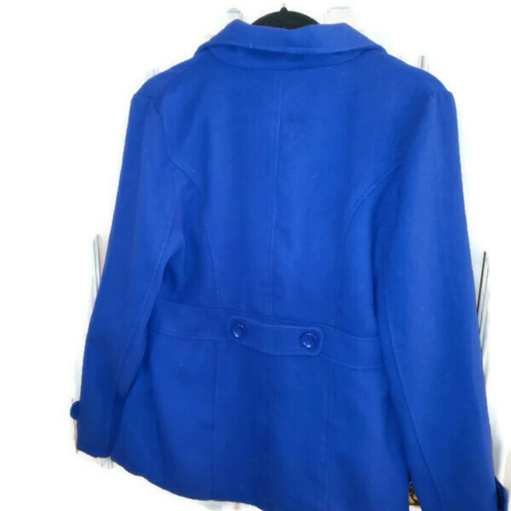 NWT Misses L Royal Blue Coat by Mine Jacket Preppy - Picture 2 of 4